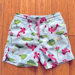 Beaufort Bonnet boys swim trunks size Small in Koi print